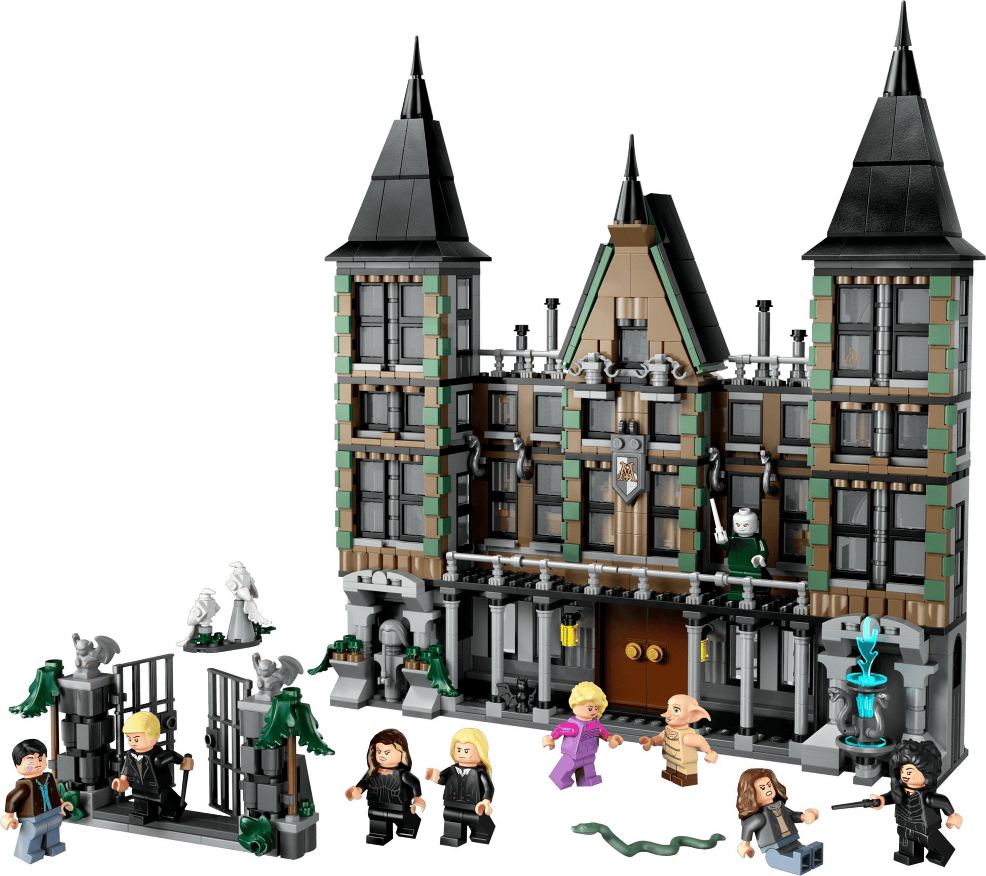 Bring magic to life with the LEGO® Harry Potter™ Malfoy Manor set by Legos - Toyhouse, featuring a detailed castle, minifigures, creatures, and magical accessories—an ideal Harry Potter gift for any wizard toy fan.