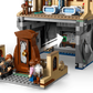 The LEGO® Harry Potter™ Hogwarts™ Castle: Hospital Wing by Legos - Toyhouse includes four minifigures at the detailed entrance, plus a secret room with a green creature behind a window in this magical playset.