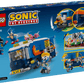 The LEGO® Sonic the Hedgehog™ Team Sonic Command Truck by Legos - Toyhouse features Sonic, Tails, a blue and yellow gaming truck toy, fun accessories, and vibrant play scenes—perfect for any Sonic fan.