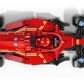Top view of the LEGO® Speed Champions Ferrari SF-24 F1® Race Car by Legos - Toyhouse, featuring realistic sponsorship logos and a driver minifigure in the cockpit.