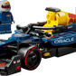 The Legos - Toyhouse LEGO® Speed Champions Oracle Red Bull Racing RB20 F1® Race Car comes with racing decals and a minifigure in a blue suit and helmet.