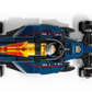 Top-down view of the LEGO® Speed Champions Oracle Red Bull Racing RB20 F1® Race Car by Legos - Toyhouse, featuring sponsor logos like BYBIT, Oracle, and Visa plus a striking yellow and red engine cover—ideal for LEGO fans.