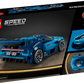 The Legos - Toyhouse LEGO® Speed Champions Bugatti Vision GT Hyper Sports Car set 77253 box displays images of the blue model from rear, side, and top views.