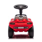 A red Freddo Porsche 911 Carrera GT foot-to-floor ride-on toy car with a black steering wheel, shown from the rear against a white background.
