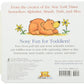 Back cover of Van Fleet Sniff! Lick! Munch! (Boxed Set) by Matthew Van Fleet, from Simon & Schuster—features playful, sensory elements for toddlers and fans of interactive board books. Brown bear illustration with yellow flower included.