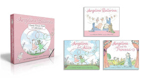 The "Angelina Ballerina Classic Picture Book Collection (Boxed Set)" by Simon & Schuster features three beautifully illustrated hardcover picture books with ballet-themed covers.