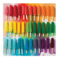 Enjoy assembling the Rainbow Popsicles 500 Piece Puzzle by Chronicle Books, featuring a delightful and colorful assortment of 35 popsicles in 7 vibrant colors (red, orange, yellow, green, blue, purple) set against a rainbow-hued background.