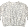 Baby Girls' and Girls' Oversized Sweatshirt - Blue Leopard
