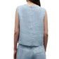 Cropped Muscle Hemp Denim Tank