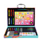 Unleash endless creativity with the Bright Stripes Make It Sparkle All-In-One-Art Case—packed with markers, crayons, paints, brushes, colored pencils, glitter gel pens, metallic watercolors, and a sticker sheet in a vibrant carrying case. Your complete art kit for imaginative fun!.