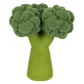 The Jellycat Amuseables Broccoli is a plush toy shaped like a head of broccoli, with textured green florets and a smooth green stalk.