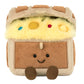 The Jellycat Amuseables Treasure Chest is a plush toy with a smiling face, yellow fluffy "gold," and plush coins in its open lid—perfect for imaginative pirate adventures and treasure hunting playtime.