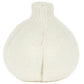 A round, white, bulb-shaped plush covered in knitted fabric and resembling a garlic clove makes the Jellycat Amuseables Garlic the perfect quirky accent to add charm to your Halloween party décor.