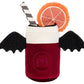 Shaped like a red cup with black wings, a black and white straw, and an orange slice accent, the Jellycat Amuseables Vampop Drink plush is a charming addition to your Halloween collection.