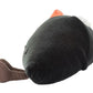 The Amuseables Coneroi Temaki plush toy by Jellycat features a black body, brown tail, orange topping, and white accent—ideal for event coordinators or party planners seeking quirky charm. Shown on a white background.