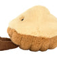 The Jellycat Amuseables Margaux Madeleine is a plush toy shaped like a madeleine cake, with a soft textured design by Jellycat.