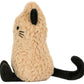 The Jellycat Amuseables Peanut ‘Cat’ is an adorable plush featuring tan fur with black ears, tail, and feet, along with stitched facial features as it sits upright against a white background.