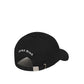 The Jeremy Baseball Cap by Anine Bing is shown from the back, featuring an adjustable strap with metal buckle and white "ANINE BING" logo embroidery above the opening.