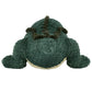 Jellycat Allexi Alligator plush toy, featuring shades of green, shown from the back on a white background.