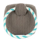 Gray textured plush toy with a round top and a blue-and-white striped rope loop attached around it, the Amuseables Sports Walston Whistle from Jellycat is perfect for sporty play and cuddles alike.
