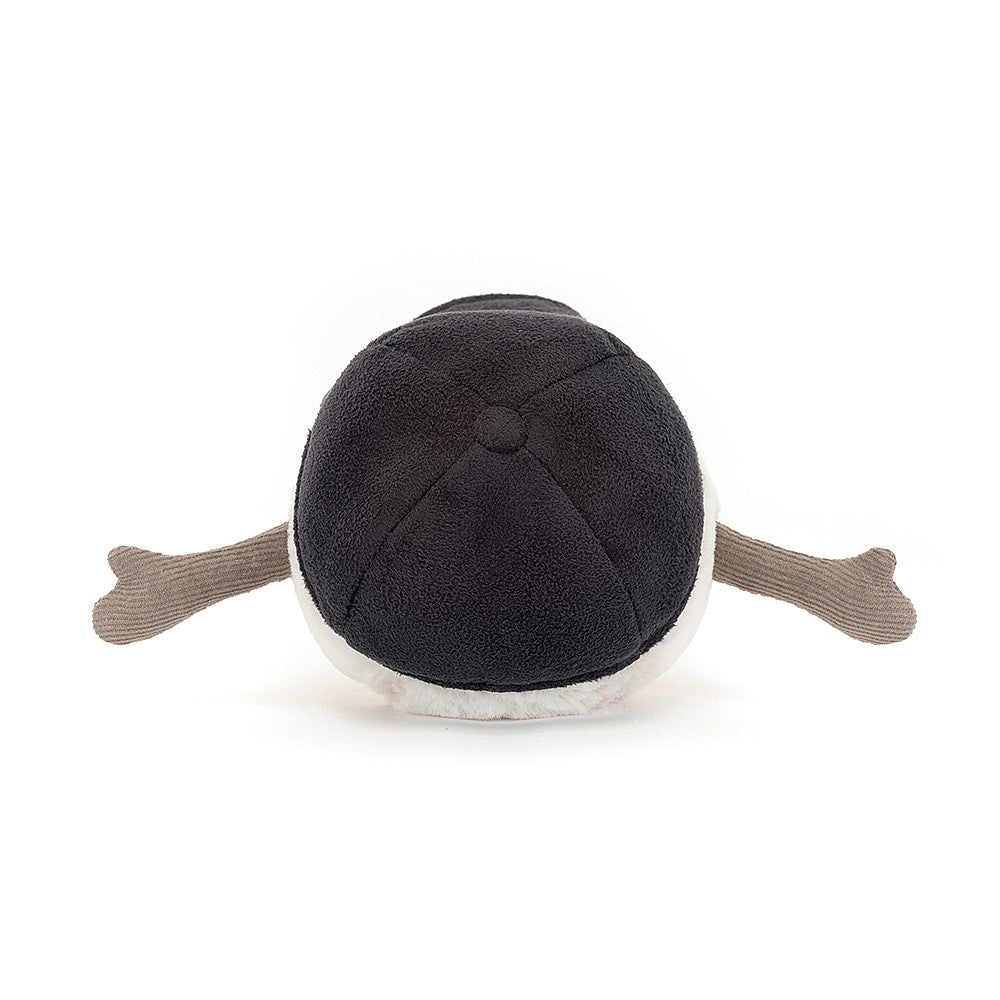 Amuseable Sports Baseball - a stuffed plushie designed with a cap on it by Jellycat.