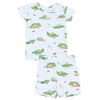 Baby and Kids' Loungewear Short Set - Alligator Blue