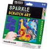 Crocodile Creek Sparkle Scratch Art - Animal World