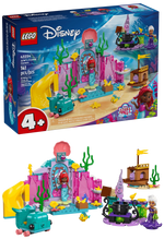 The Legos - Toyhouse LEGO® Disney™ Ariel's Crystal Cavern set showcases a colorful castle complete with mini Ariel and ocean-themed accessories. This 41-piece mermaid playset, ideal for children aged 4 and above, captures the magic of Ariel's underwater world.