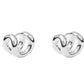 The Asta Earrings by Lie Studio feature a refined silhouette in polished sterling silver, elegantly displayed on a white background.