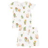 Baby and Kids' Loungewear Short Set - Avocado Toast Western