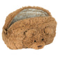The Jellycat Bartholomew Bear Pouch is a brown, plush zippered pouch styled after Bartholomew Bear, featuring an open top and patterned fabric lining inside.
