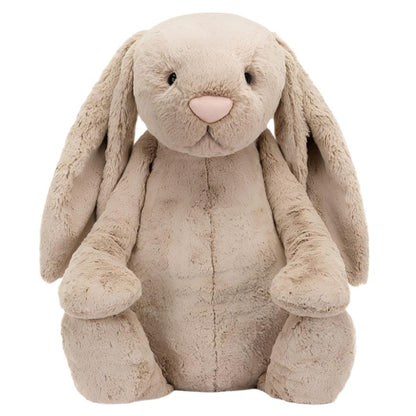 Bashful Beige Bunny, a Jellycat, online for your shopping convenience. This adorable stuffed bunny is sitting on a white background.