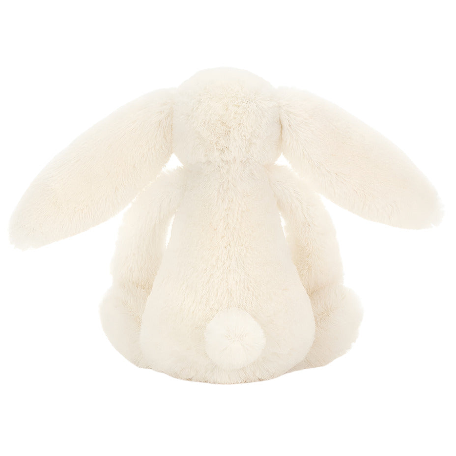 White Bunny with Pink nose on white background by Jellycat