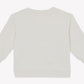 A cream-colored cotton Baby Boys’ and Toddler Smily Fish Sweatshirt by Bonton with long sleeves is shown laid flat with the back facing up against a white background.