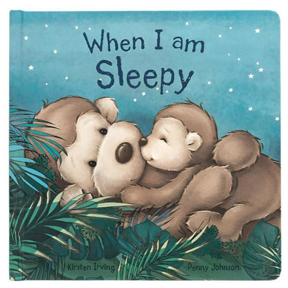 When I Am Sleepy Book online from Jellycat, featuring a charming picture of a rhino in the jungle.