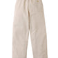 Gingersnaps Boys' Erwin Drawstring Trousers in beige ramie blend, featuring an elastic waistband and a buttoned back pocket, displayed flat on a white background.