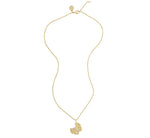 The Anabel Aram Butterfly Gold Necklace features a detailed butterfly pendant with hand-set crystals on a fine 18k gold chain, shown against a white background.