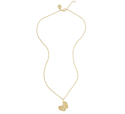 The Anabel Aram Butterfly Gold Necklace features a detailed butterfly pendant with hand-set crystals on a fine 18k gold chain, shown against a white background.