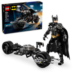 The LEGO® DC Batman™ Construction Figure & Bat-Pod Bike set by Legos - Toyhouse includes a detailed Batcycle and comes with 773 pieces, beautifully showcased in its sleek packaging. This set is recommended for ages 12 and up, making it ideal for fans of Batman and thrilling adventures on the Bat-Pod Bike!