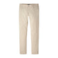 The Bingham Performance Five-Pocket Pant by Peter Millar is a pair of beige slim-fit pants with front and back pockets, crafted from Italian knit fabric for a refined look, and shown against a white background.