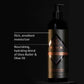 Sleek black bottle of Jack Black’s Black Reserve Hydrating Body Lotion, featuring a masculine moisturizer formula enriched with shea butter and olive oil, displayed against a sophisticated black background.