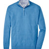 Peter Millar Coolspun Cotton Quarter-Zip Sweater - Blue Poppy