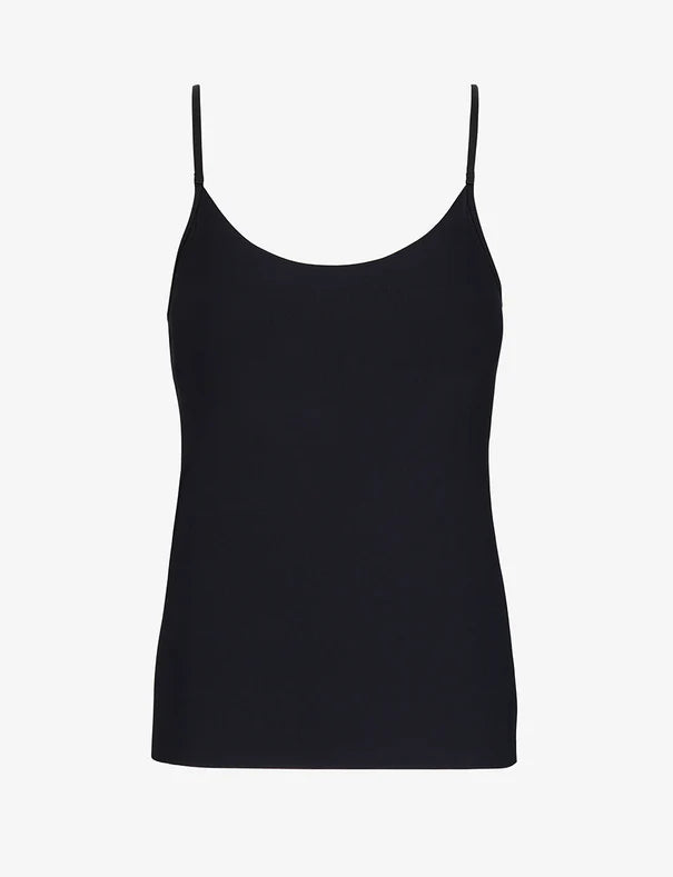 Commando Butter Cami, featuring a scoop neckline and adjustable straps, is crafted from ultra-soft fabric and shown on a plain white background.