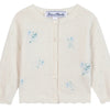 Baby Girls' and Girls' Emeraude Embrodery Floral Cardigan - Emeraude