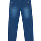 Back view of Tartine et Chocolat Baby Boys' and Boys' Cotton Jeans in marine navy blue with two rear pockets and belt loops, ideal for everyday wear, displayed against a white background.