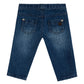 The Tartine et Chocolat Baby Boys' and Boys' Cotton Jeans in marine navy feature two back pockets and a waistband—ideal for everyday wear.