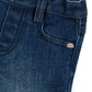 Close-up of Tartine et Chocolat Baby Boys' and Boys' Cotton Jeans in marine navy, highlighting the waistband, belt loop, front pocket, and rivet—perfect for everyday wear.