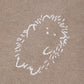 The Tartine et Chocolat Baby Boys' Embrodery Hedgehog Long Sleeved Jumpsuit features a white embroidered hedgehog on textured brown fabric, ideal for newborns and perfect in moka mouliné grey.