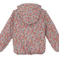 The Tartine et Chocolat Girls' Liberty Fabric Down Jacket features elastic cuffs and a multicolored floral print, shown from the back against a white background.