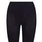 Commando Zone Smoothing Shorts are black high-waisted seamless cycling shorts designed for comfort and support, photographed on a white background. These compression shorts also work as sleek shapewear under any outfit.